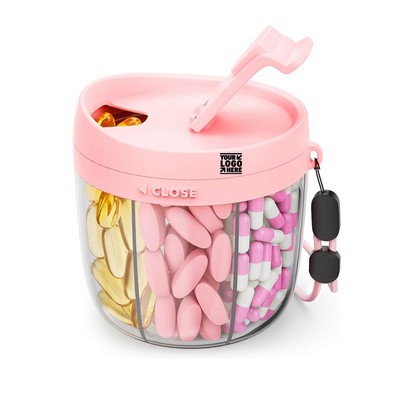 Personal Pill Dispensers With 7 Large Compartments