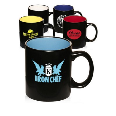 11 Oz. Matte Two-Tone Coffee Mugs