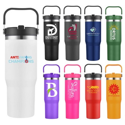 30 oz. Double Wall Stainless Steel Tumbler w/ Carrier