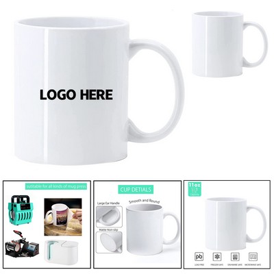 11oz Full-Color Glossy Custom Photo Mugs.