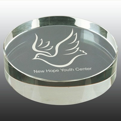 Round Crystal Paperweight