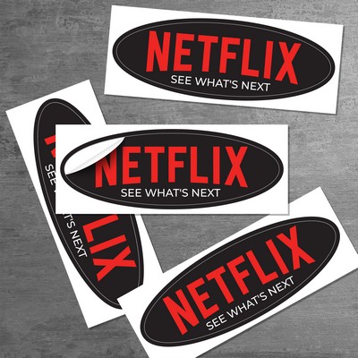 6" x 2" Oval Sticker