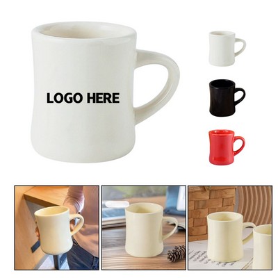 11 oz Milky White Ceramic Mugs with Personalized Logo